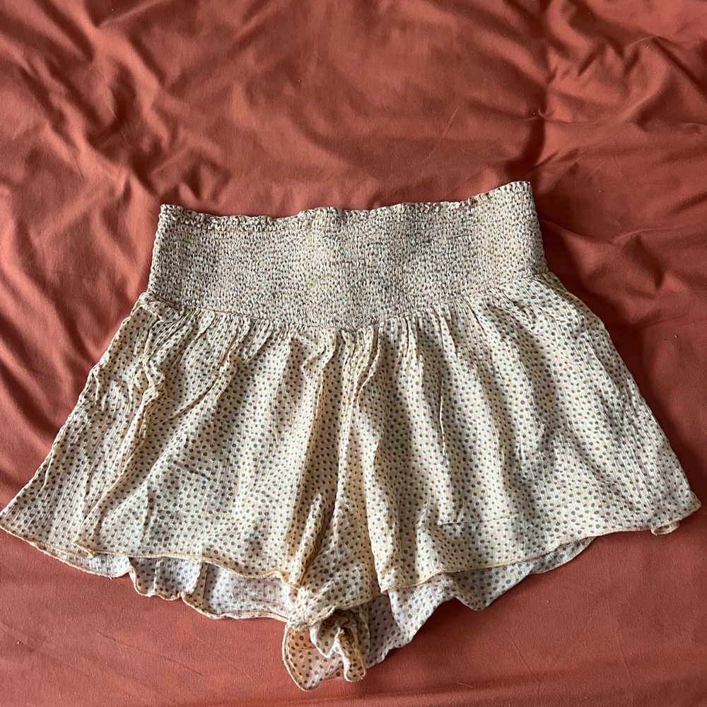 Women's Orange Polka Dot Shorts